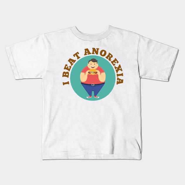 I Beat Anorexia Kids T-Shirt by dudelinart